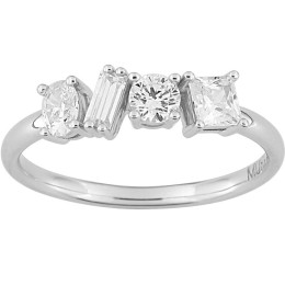Bague classic Twist Murat Paris en Argent 925/1000 et oxydes de zirconium 307028.1