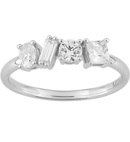 Bague classic Twist Murat Paris en Argent 925/1000 et oxydes de zirconium 307028.1