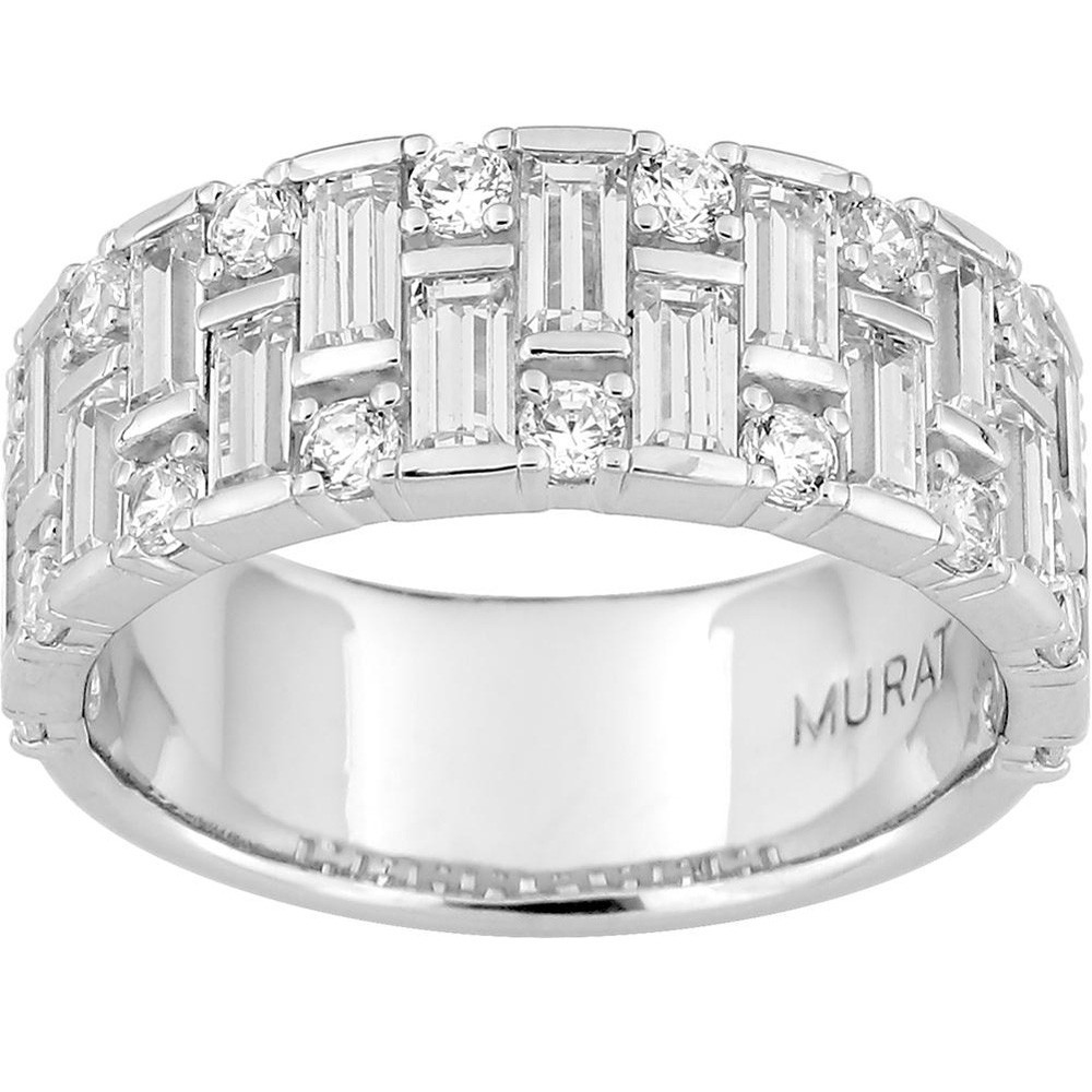 Bague Argent 925 Aube Pavée Murat Paris (307047.1)