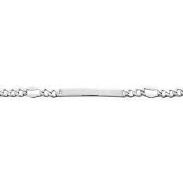 Bracelet Gourmette argent 925/1000, mailles fantaisie alternées 1+3, largeur 4 mm, by Stauffer