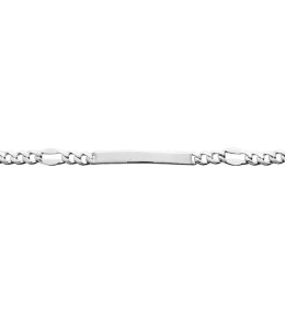 Bracelet Gourmette argent 925/1000, mailles fantaisie alternées 1+3, largeur 4 mm, by Stauffer
