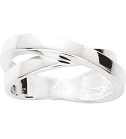Bague anneaux entrelacées en Argent 925/1000 by Stauffer