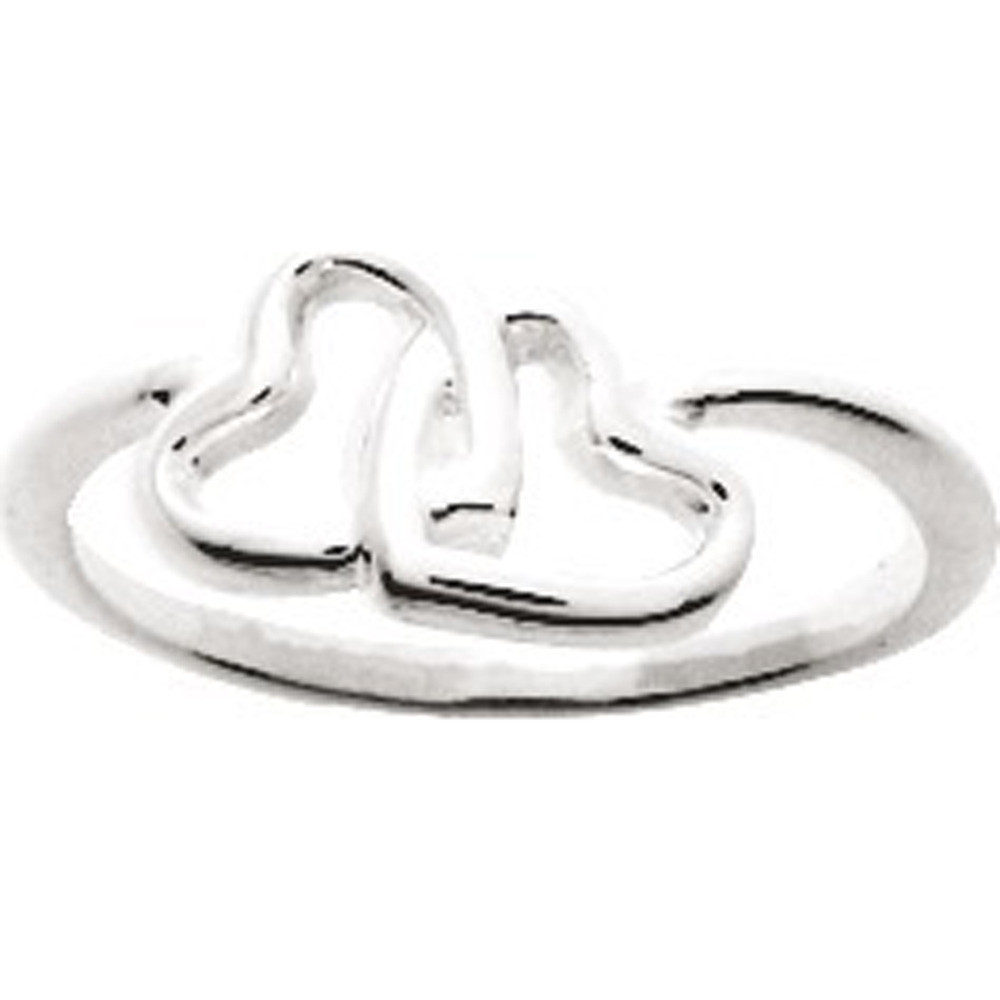 Bague coeurs entrelacés en Argent 925/1000 by Stauffer