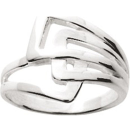 Bague graphique en Argent 925/1000 by Stauffer