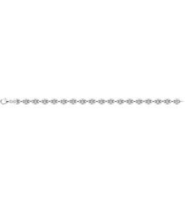 Bracelet Argent 925 Maille Grain de Café 6,5 mm Stauffer (331062B)