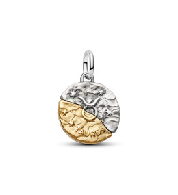 Charm Médaillon Pandora Zodiaque Taureau Bicolore (764986C01)