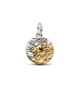 Charm Pandora Talisman zodiaque Taureau en argent 925/1000 et métal doré or jaune 585/1000 764986C01