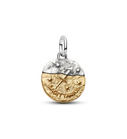 Charm Médaillon Pandora Zodiaque Sagittaire Bicolore (764988C01)