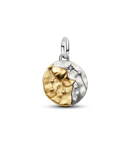 Charm Pandora Talisman zodiaque Verseau en argent 925/1000 et métal doré or jaune 585/1000 764990C01