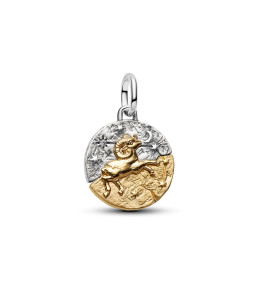 Charm Pandora Talisman zodiaque Bélier en argent 925/1000 et métal doré or jaune 585/1000 764993C01