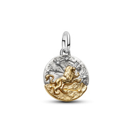 Charm Pandora Talisman zodiaque Lion en argent 925/1000 et métal doré or jaune 585/1000 764994C01