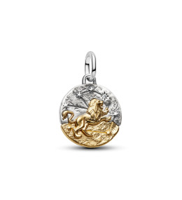 Charm Pandora Talisman zodiaque Lion en argent 925/1000 et métal doré or jaune 585/1000 764994C01