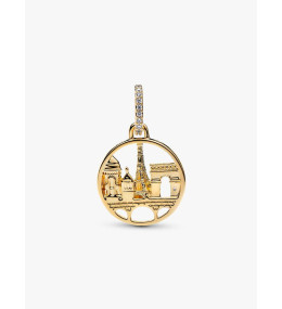 Charm Pendentif Pandora Horizon de Paris Doré Or 14k (764917C01)