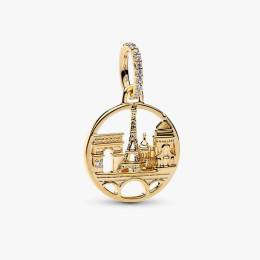 Charm pendentif Pandora Horizon de Paris en métal doré or jaune 585/1000 764917C01