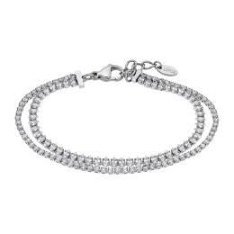 Bracelet Lotus Style Old money en acier et cristaux LS2574-2/1
