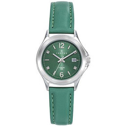 Montre Femme CERTUS Analogique Aiguilles en acier et cuir vert 644569