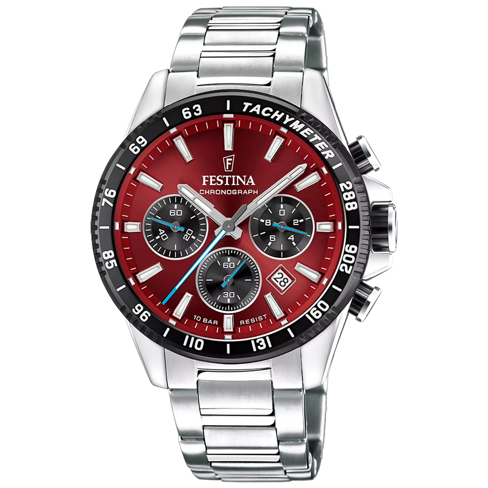 Montre homme FESTINA, Timeless chronographe en acier, 20560/7