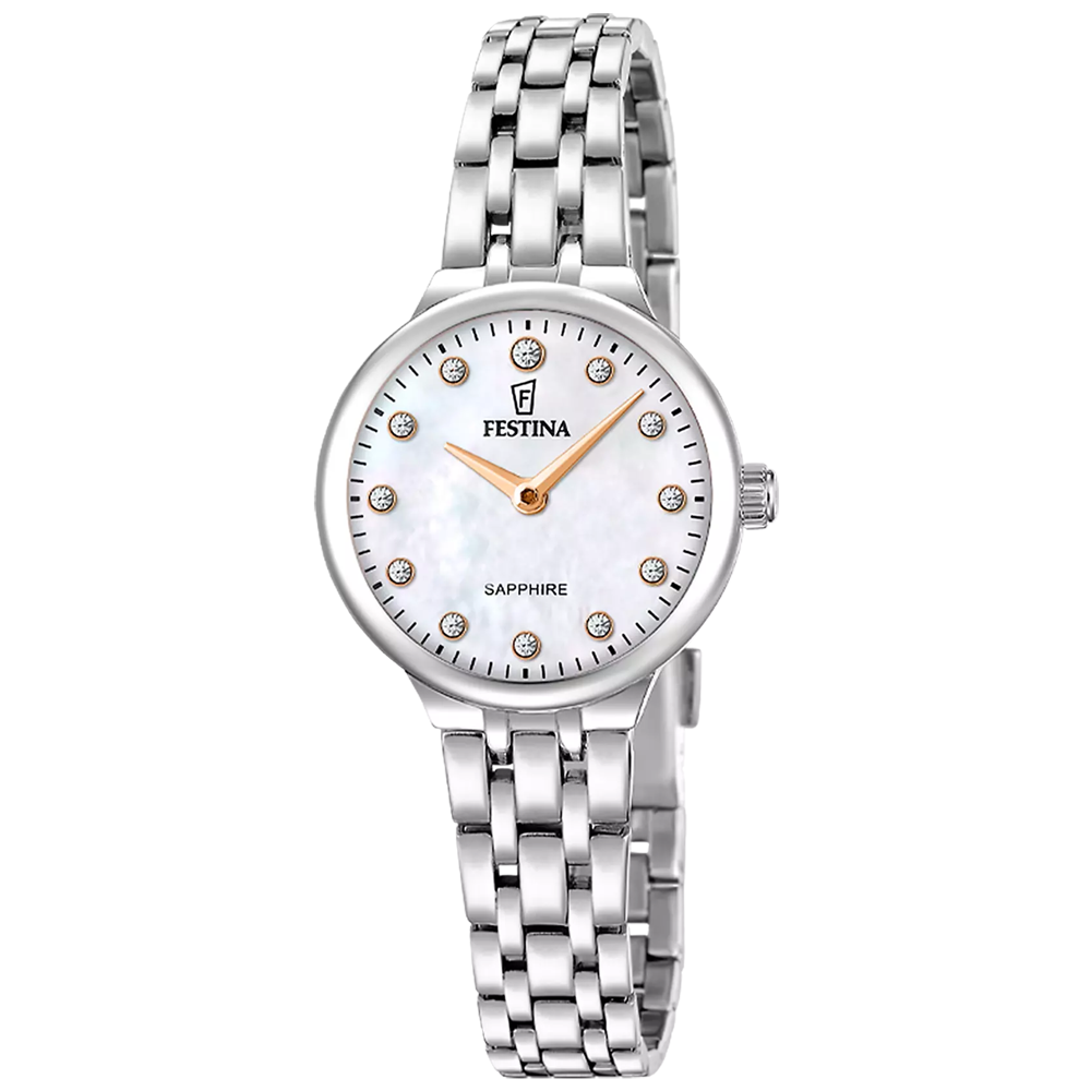 Montre femme Festina Mademoiselle en acier cadran nacre 20744/1