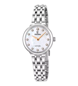 Montre femme Festina Mademoiselle en acier cadran nacre 20744/1