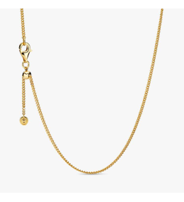 Collier Pandora mailles gourmette en métal doré or jaune 585/1000 368638C00-60