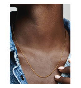 Collier Femme Pandora Maille Gourmette Doré Or 14k (368638C00-60)