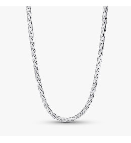 Collier Femme Pandora Maille Queue de Renard Fermoir Pavé Argent (394463C01-45)