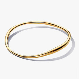 Bracelet Rigide Femme Pandora Forme Organique Doré Or 14k (563317C00)