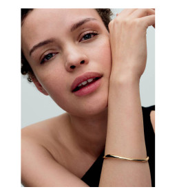 Bracelet Rigide Femme Pandora Forme Organique Doré Or 14k (563317C00)