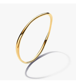 Bracelet rigide Pandora de forme organique en métal doré or jaune 585/1000, 563317C00