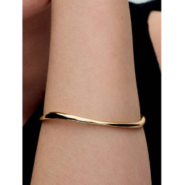 Bracelet Rigide Femme Pandora Forme Organique Doré Or 14k (563317C00)
