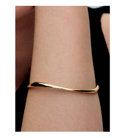 Bracelet Rigide Femme Pandora Forme Organique Doré Or 14k (563317C00)