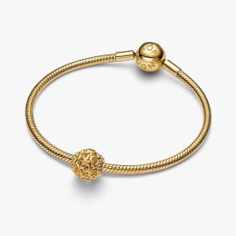 Charm Cœur Ajouré Métal Doré Or Jaune 14k (760964C00)