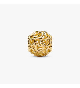 Charm Cœur Ajouré Métal Doré Or Jaune 14k (760964C00)