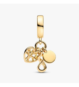 Charm Pendentif Pandora Triple Infini Famille Doré Or 14k (762201C01)