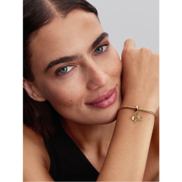 Charm Pendentif Pandora Triple Infini Famille Doré Or 14k (762201C01)