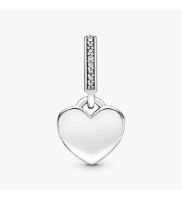Charm Pendentif Pandora Plaque Cœur Gravable Argent 925 (798761C01)