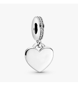 Charm pendentif Pandora plaque coeur gravable en argent 925/1000 798761C01