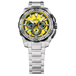 Montre homme FESTINA Chrono Bike 2025 Acier Cadran Jaune - F20724/4