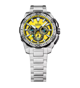 Montre homme FESTINA Chrono Bike 2025 Acier Cadran Jaune - F20724/4