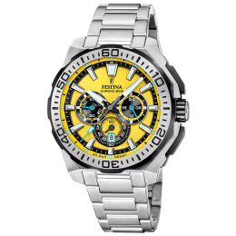 Montre homme FESTINA, Chrono bike 2025 acier, 20724/4