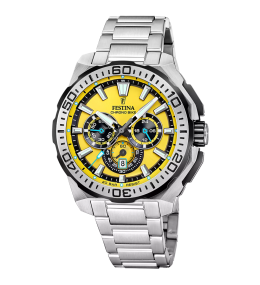 Montre homme FESTINA, Chrono bike 2025 acier, 20724/4