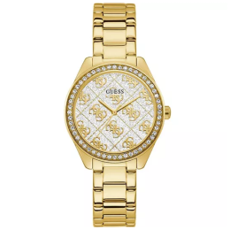 Montre femme GUESS SUGAR en acier PVD jaune GW0001L2