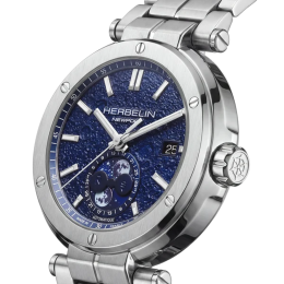 Montre Homme HERBELIN Newport Automatique Phases de Lune - 2889B15