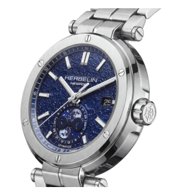 Montre Homme HERBELIN Newport Automatique Phases de Lune - 2889B15