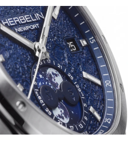 Montre Homme HERBELIN Newport Automatique Phases de Lune - 2889B15