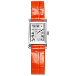 Montre femme HERBELIN ANTARES, en acier et cuir orange A17344AP01C127