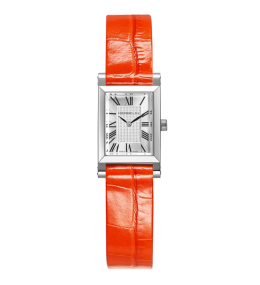 Montre femme HERBELIN ANTARES, en acier et cuir orange A17344AP01C127