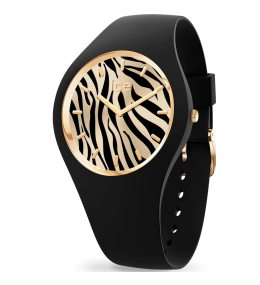 Montre ICE WATCH, ICE WILD, Black gold zebra, Small 37 MM 025894
