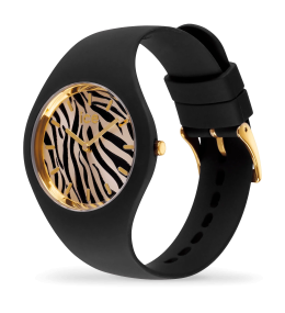 Montre Femme ICE WATCH ICE Wild Black Gold Zebra Small 37 MM, 025894