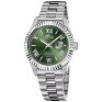 Montre homme LOTUS, 3 aiguilles date en acier cadran vert 19002/4